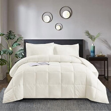 Down Alternative Comforter Set King Ivory 3pc