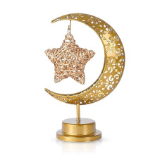 Lampa Gealaí Tuaithe le haghaidh Maisiúcháin Ramadan, Cistin Feirme Boho, Dinnéar, Deasc Tábla Eid Mubarak, Matel