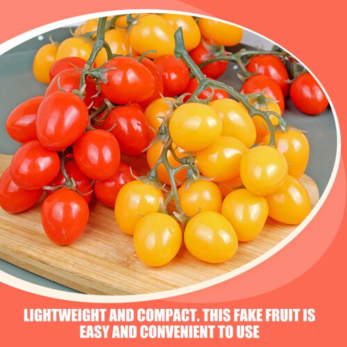 Tomate artificial falso, decoração realista, vermelho. 2
