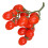 Tomate artificial falso, decoração realista, vermelho. 7