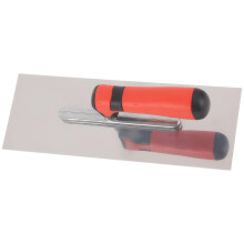 Stainless Steel Tile Trowel with Notched Dual Edge and Ergonomic Handle 20.5x7.6x9.5cm Style E