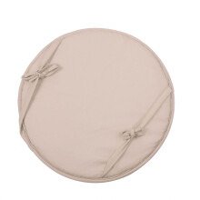 Coussins de chaise ronds d'intérieur/extérieur, lot de 2 avec attaches, diamètre 18 cm, pour jardin, terrasse ou salle à manger extérieure.