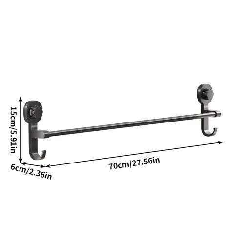 Strong Suction No Drill Space-saving Durable Multi-functional Towel Rack 2