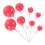 Taartdecoratie van rood schuim, 20 stuks 4