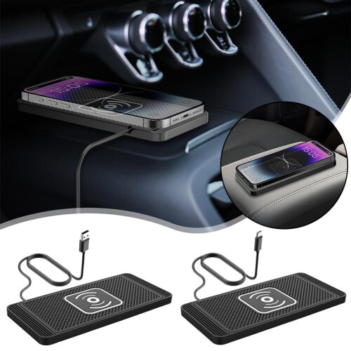 Wireless Car Charger Pad Charging Mat Fast Quick Charge Adapter for T3 1