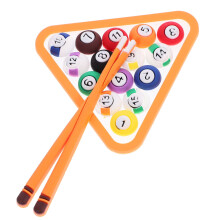 KALLORY Billiards Cake Ornament Multi Color 8.00X8.00X0.50cm 2Sets