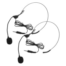 OUNONA hovedbåndsmikrofonheadset sort 2 stk.