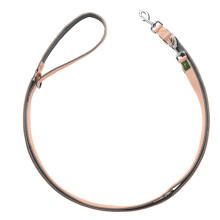 HUNTER Neoprene Adjustable Lead Colour: Peach Grey, Durable Nylon, 3-Way Adjustment, Soft Neoprene Padding, Ideal for Everyday Use and Training, Size: