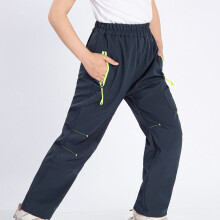 Calça de esqui infantil impermeável, forrada com lã polar quente, à prova de vento e macia, azul-marinho, para crianças de 9 a 10 anos, ideal