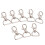 Swivel Hook Dog Tag Clips for DIY Handmade Tags 20 Pack 4