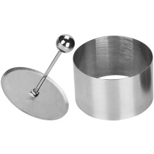Round Food Molding Set Stainless Steel Small Cake Rings Circular Biscuit Cutters Circle Donut Ring Molds Sushi Rice Mold For Baking Pastry Doughnut