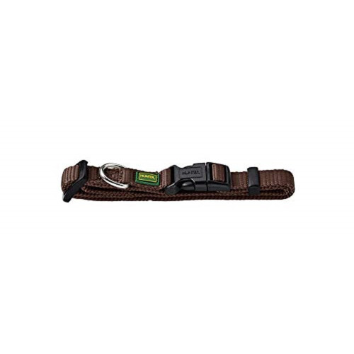 Hunter HUNTER Vario-Basic Nylon Collar, 15 mm, 30 x 45 cm, Small, Brown