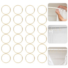 24 Pcs Large Nickel Shower Curtain Hook Versatile Rings