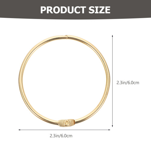 24 Pcs Large Nickel Shower Curtain Hook Versatile Rings 1