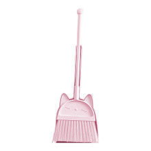 Ensemble balai et pelle pour filles, manche en acier inoxydable et PVC