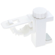 1Pc White Plastic Curtain Rod Bracket for Kitchen Home Decor