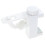 1Pc White Plastic Curtain Rod Bracket for Kitchen Home Decor 1