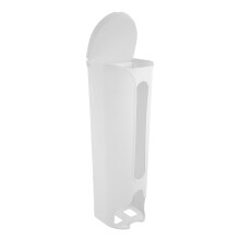 Grocery Bag Holder Wall Mounted Waste Bag Organizer Box White for Kitchen Storage