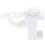 1Pc White Plastic Curtain Rod Bracket for Kitchen Home Decor 6
