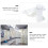 1Pc White Plastic Curtain Rod Bracket for Kitchen Home Decor 2