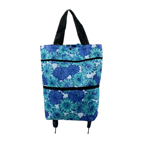 Faltbare Einkaufstasche mit Rollen, 30 l, Oxford-Gewebe 1