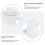 1Pc White Plastic Curtain Rod Bracket for Kitchen Home Decor 5