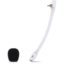 Vervangende microfoon voor Astro A40TR A40 gaming headset, afneembare witte microfoon met ruisonderdrukking en schuimrubberen kap, werkt op PS5, PS4