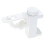 1Pc White Plastic Curtain Rod Bracket for Kitchen Home Decor 4