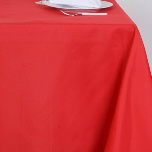 Nappe rectangulaire rouge en polyester 152 x 320 cm 2