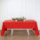 Nappe rectangulaire rouge en polyester 152 x 320 cm 1