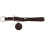 Hunter HUNTER SOLID EDUCATION training collar for dogs, leather, soft, non-slip, 55 (M-L), dark brown 2