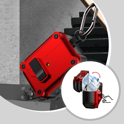 Για συμβατότητα με AirPods Pro3Case, αντικραδασμική προστατευτική θήκη με κλιπ 1