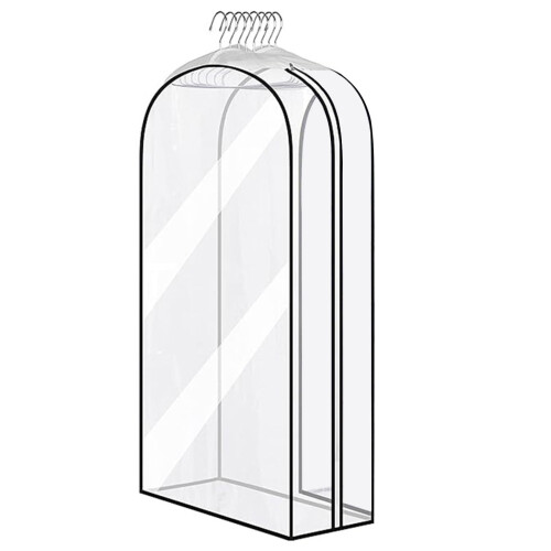 Housse à vêtements transparente avec fermeture éclair (1 pièce) 1
