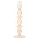 Retro glasslysestake lys brun 1 stk 1