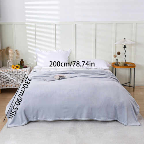 Polyester Blanket Soft Warm Solid Color 150x200cm 2