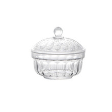 Barattolo per caramelle ACDANC, elegante, moderno, con coperchio, contenitore rotondo in vetro con coperchio