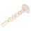 Retro glasslysestake lys brun 1 stk 4