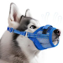 Eyein Soft & Breathable Dog Muzzle - Adjustable Dog Muzzle to Prevent Biting & Barking, Training Dog Mask Mouth Guard Allows Panting Drinking with