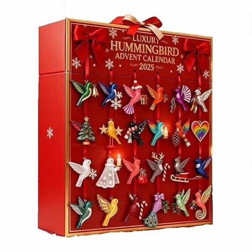 Hummingbird Advent Calendar 2025 – 24 Bird-Themed Tree 1