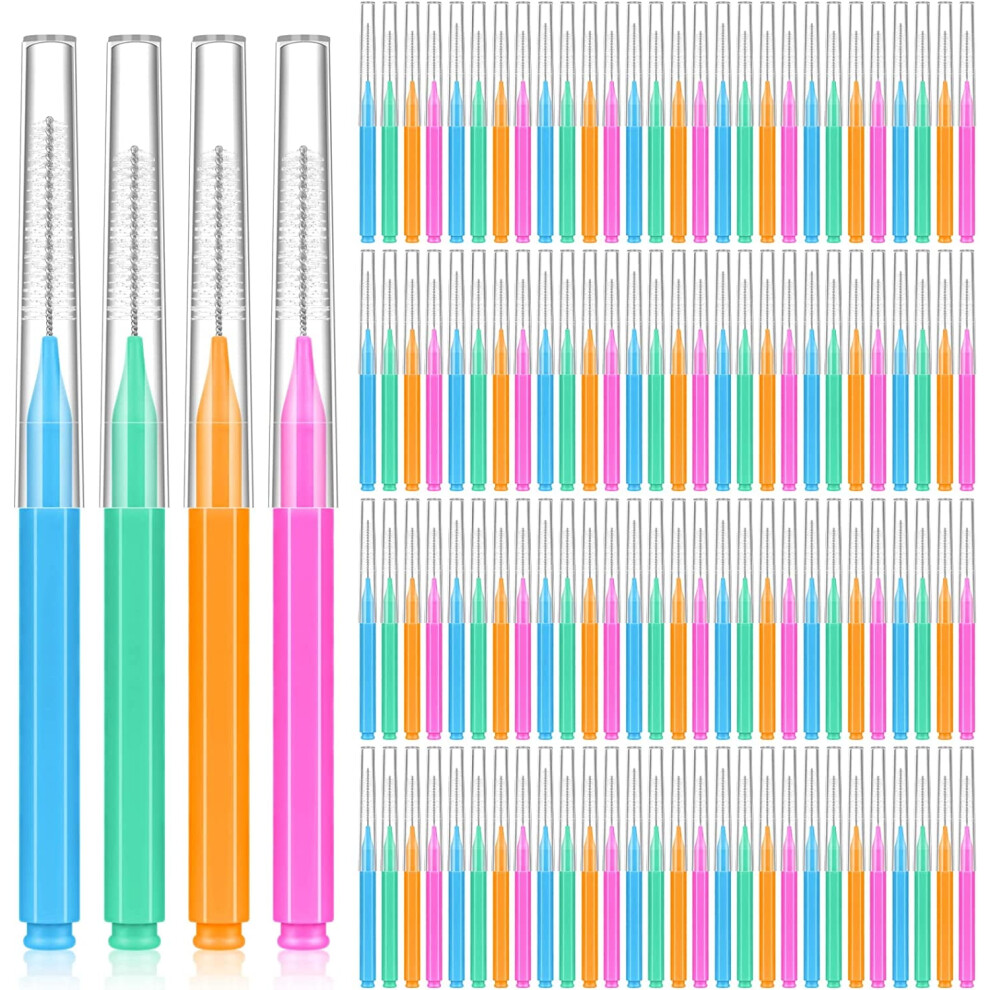 160 Pcs Interdental Brushes for Braces, 4 Sizes, Soft & Bendable â Compatible with Braces