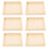 DEEPCRAFF Hexahedral Shape Tray Khaki Wood 6PCS 2