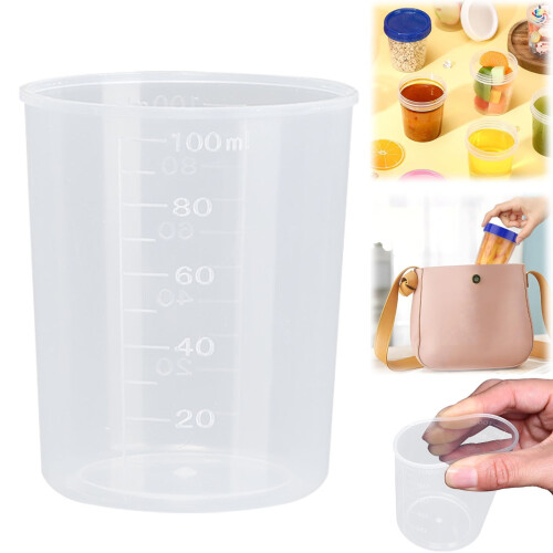 Plastic Small Measuring Cup with Scale J 100 Ml, Food Storage 1