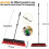 Large-sized long-handled stiff-bristle floor brush 3