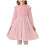 Abito da bambina in velluto con volant, paillettes e tulle 1