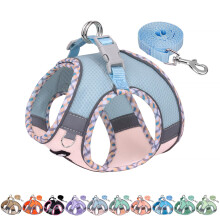 AIITLE Escape-Proof Dog Harness - Extra Soft Jacquard Fabric with Moisture-Wicking Lining, Adjustable Fit for Boston Terrier, Pekingese - Running,