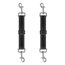 Dog Safety Collar Clips,2 Pcs Adjustable Reflective Pet Puppy Collars Connector Double Ended Clip Strap for Dog Harness to Collar Safety Clip