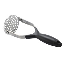 Stainless Steel Potato Ricer and Garlic Press with NonSlip Ergonomic Grip for Easy Kitchen Use