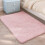 Pink Shag Rug 2 ft x 3 ft Polyester 1