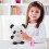 Vánoční plyšová panda 15 cm 2