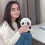 Vánoční plyšová panda 15 cm 5